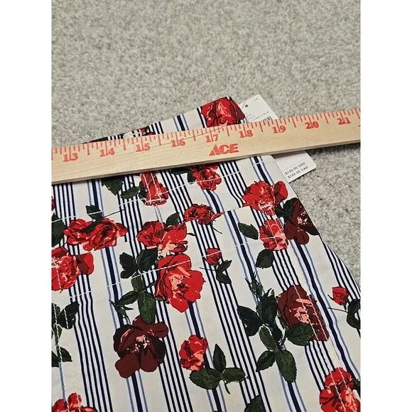 Anthropologie Maeve The Colette Cropped Wide-Leg Rose Printed Pants Sz 34 NWT‎ - Picture 8 of 9